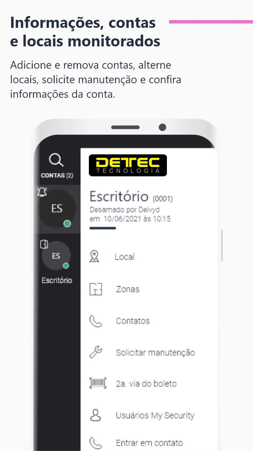 DETEC MOBILE screenshot